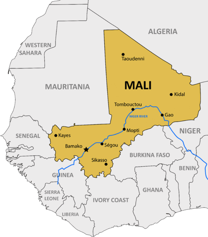 Map of Mali